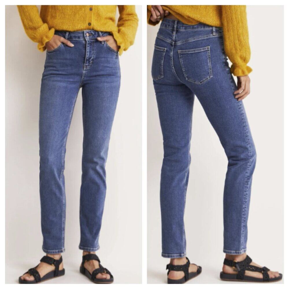 Boden Women's Slim Straight Jeans Mid Vintage Size 8P